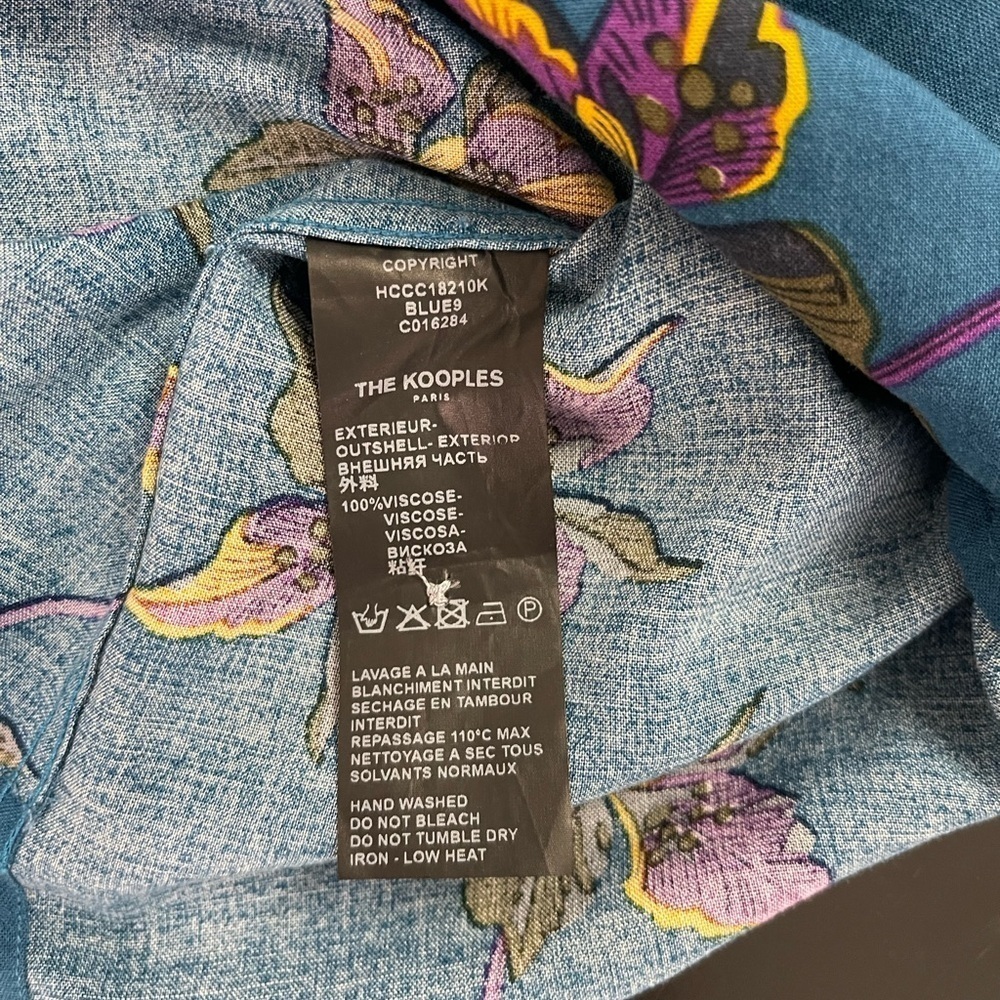 The Kooples Hawaiian Floral Print Shirt - Picture 8 of 8